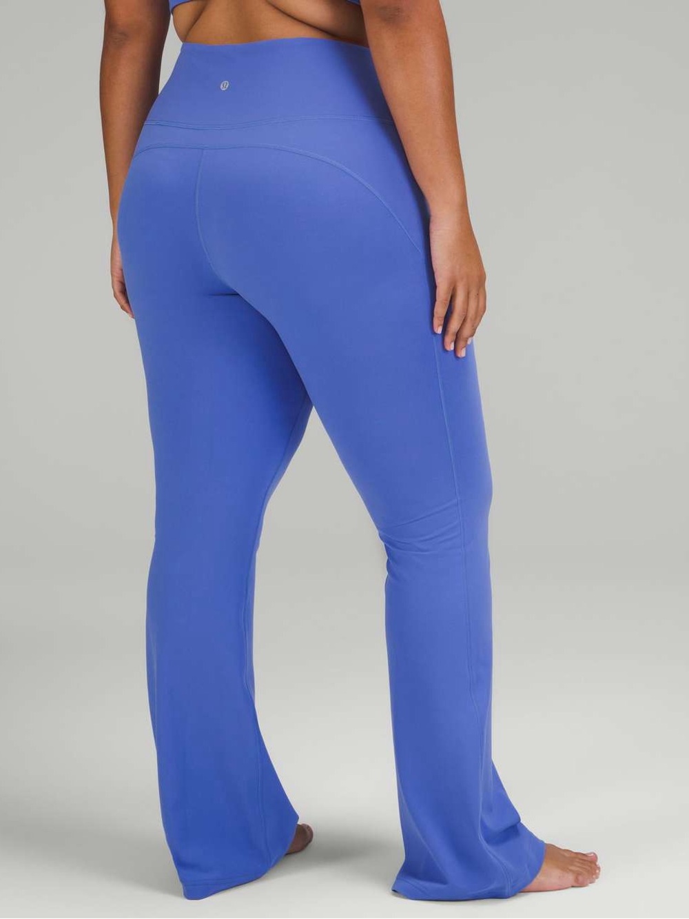 Lululemon Groove Super-High-Rise Flared Pant Nulu Wild Indigo Blue 10